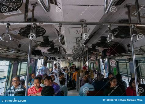 Passengers Inside Rail Compartment, Howrah Station - India Editorial ...