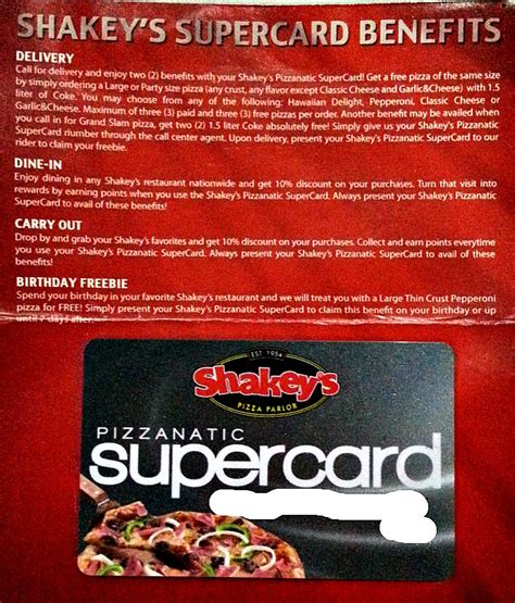 Get a Shakey's Pizzanatic Supercard - It's Worth It! - Karen MNL