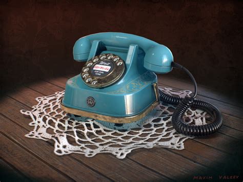 ArtStation - Vintage telephone