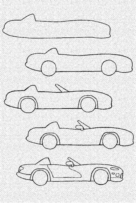 How To Draw A Cartoon Automotive Step by Step Tutorial | Car drawings, Car drawing easy, Drawing ...