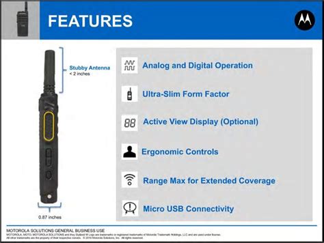 Motorola MotoTRBO SL300 Overview