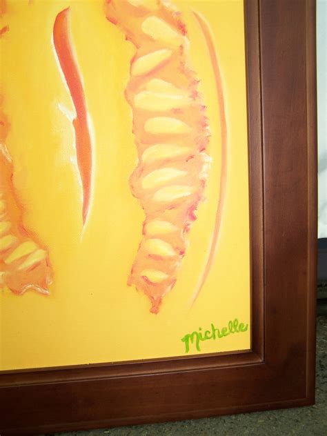 Cantaloupe Oil Painting - Etsy