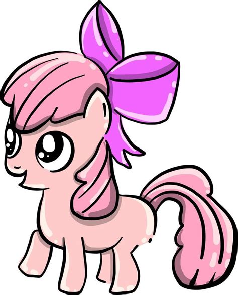 Pink pony, illustration, vector on white background 13770842 Vector Art ...