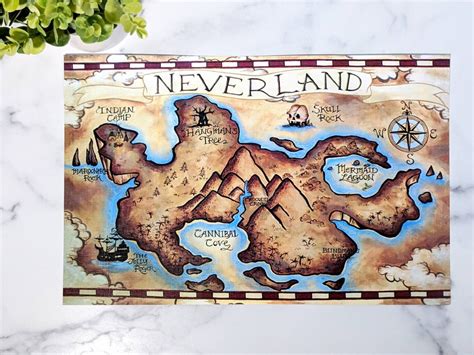 Once Upon A Time Neverland Map