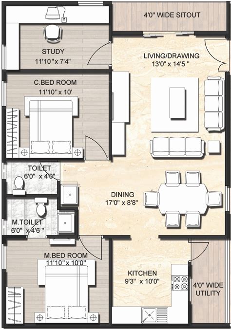 20×30 House Plans Beautiful Plot Plan For My Line Best 20×50 Cool ...