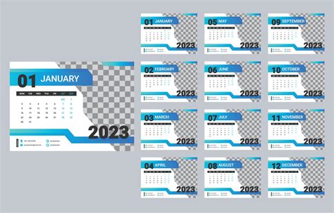 Business Calendar 2023 Template 13687709 Vector Art at Vecteezy