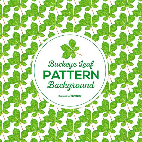 Colorful Vector Buckeye Leaf Seamless Pattern - Download Free Vector ...