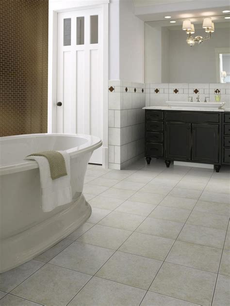 Ceramic Tile Bathroom Floors | HGTV