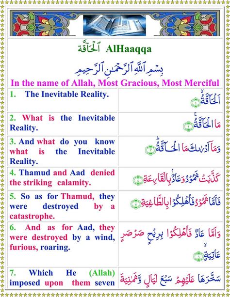 Read Surah Al-Haqqah Online with English Translation