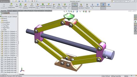 SolidWorks Tutorial | Design and Assembly of Car Jack in Solidworks | So... | Solidworks ...