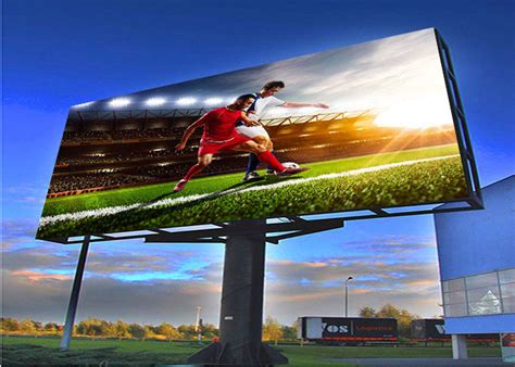 Full Color Outdoor Fixed LED Display Screen P6mm Billboard 6500cd/sqm Brightness