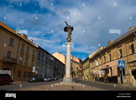 Angel of Uzupis statue in Uzupis district in Vilnius Lithuania Europe Stock Photo - Alamy