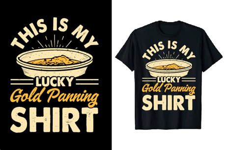 Vintage Gold Panning T-shirt Design Graphic by tee_expert · Creative ...