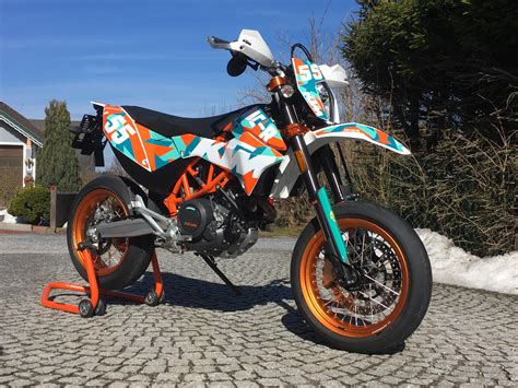 My KTM 690 SMC-R with custom decals : r/KTM