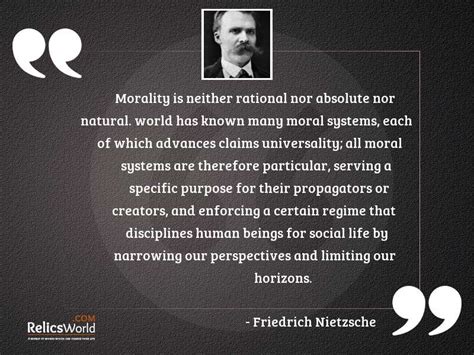 Morality is neither rational nor... | Inspirational Quote by Friedrich Nietzsche