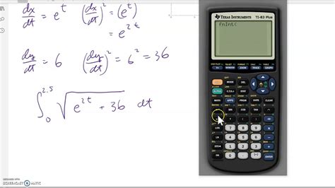 arc length, using calculator and mathematica - YouTube