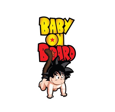 Dragon Ball Z Goku Baby on Board Sticker Decal | Baby on Board Store