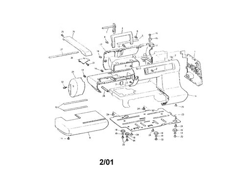 43 sewing machine parts diagram