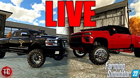 Farming Simulator 22 LIVE: CUSTOM LIFTED TRUCKS RP! NEW HOUSES, FARMS ...