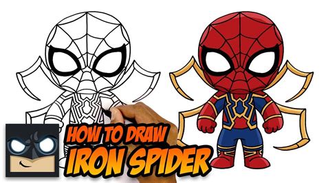 How To Draw Iron Spider Man Easy ~ Aranha Homem Infinity | Dozorisozo