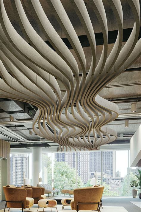 Ceiling Baffles | Ceiling design, Architecture, Baffle ceiling