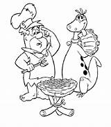Fred Flintstone And Dino coloring page  Download Print Or Color sketch template
