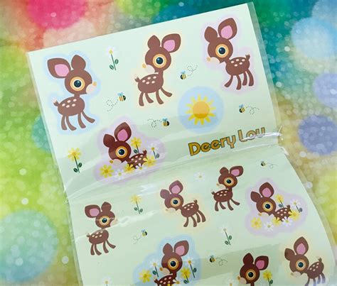 Deery Lou Stickers Sanrio Stickers Deery Lou the Cheerful | Etsy