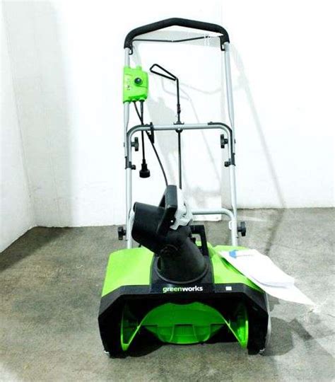 Greenworks 20" Snow Thrower - Bunting Online Auctions