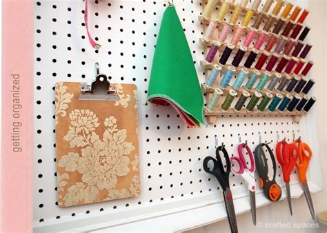 Crafted Spaces: DIY Pegboard Wall Organizer