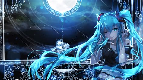 Wallpaper : illustration, anime, Vocaloid, Hatsune Miku, screenshot, computer wallpaper ...