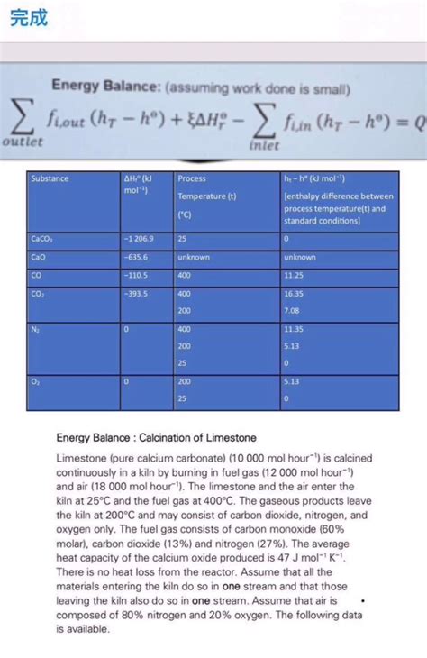 Solved Calculate Q of limestone by using this equation | Chegg.com