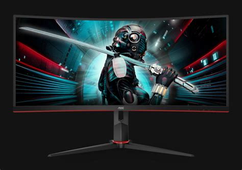 AOC Shows off Two 34-Inch Curved Monitors with 144 Hz and FreeSync