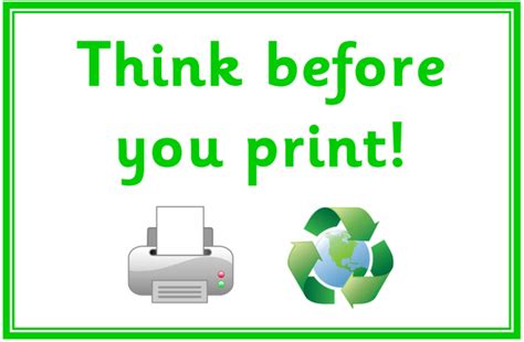 'Think Before you Print' Poster - Simon Haughton's website