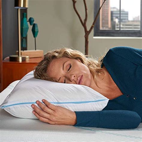 Tempur-Pedic TEMPUR-Cloud Breeze Dual Cooling Pillow, Queen & TEMPUR-Cloud ProHi Pillow, Queen ...