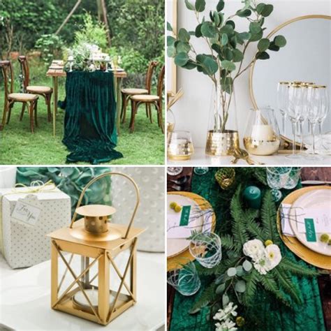 Enchanted Emerald And Gold Wedding Inspiration – Elegant Wedding Ideas