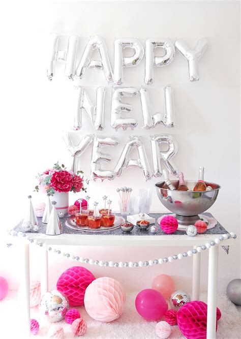 A Pink and Silver New Year’s Eve Party - Party Ideas | Party Printables ...