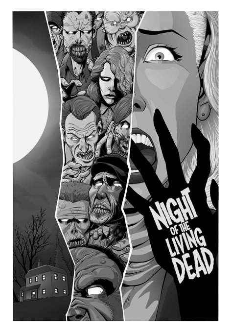 Black and White Night of the Living Dead poster by J-WRIG on DeviantArt