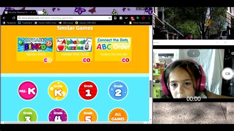 Playing ABCYa, Grade 1 - YouTube