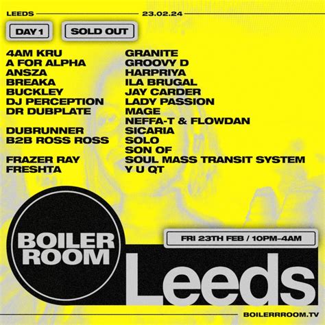 Leeds | Friday - BOILER ROOM