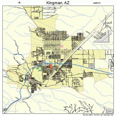 Kingman Arizona Street Map 0437620