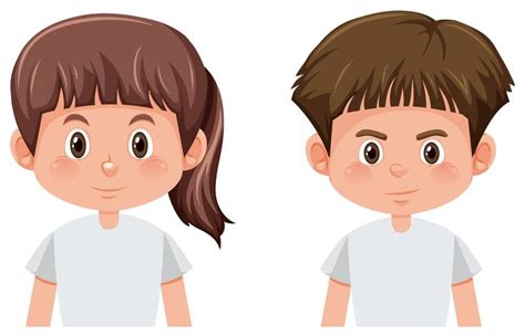 Set of boy and girl character 300003 Vector Art at Vecteezy