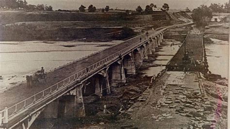 The current North Richmond Bridge,in far north western Sydney soon after it was built, with the ...