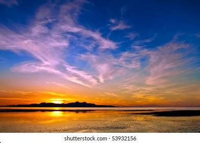 Sunset Great Salt Lake Stock Photo 53932156 | Shutterstock