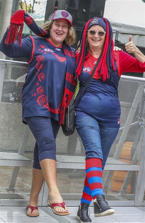 AFL grand final: Melbourne Demons celebrate with fans at Forrest Place ...