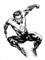 Nightwing And Robin Coloring Pages sketch template