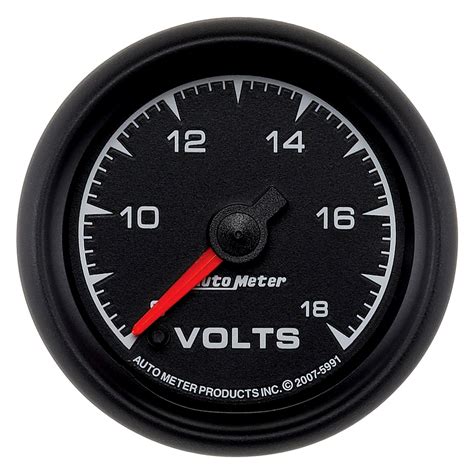 Auto Meter® 5991 - ES Series 2-1/16" Voltmeter Gauge, 8-18V