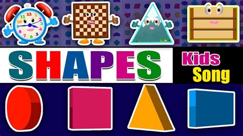 SHAPES songs | Learn Shapes | Video for Kindergarten and Preschoolers - YouTube