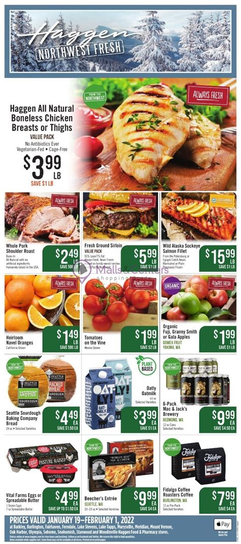 Haggen Weekly ad valid from 01/19/2022 to 02/01/2022 - MallsCenters