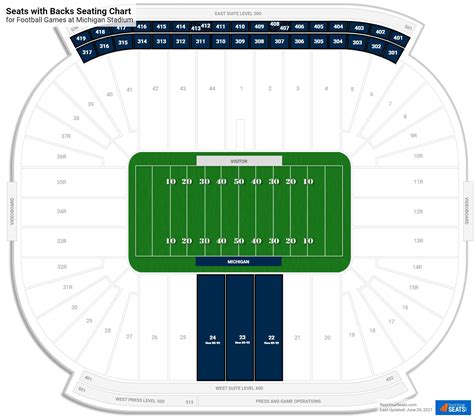 Michigan Stadium Seating Chart With Rows And Seat Numbers | Awesome Home