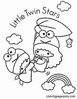 Little Twin Stars Colouring Pages Sketch Coloring Page sketch template